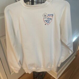 Bichon Frise Embroidered Sweatshirt Size L